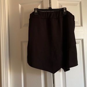 Black high waisted skort